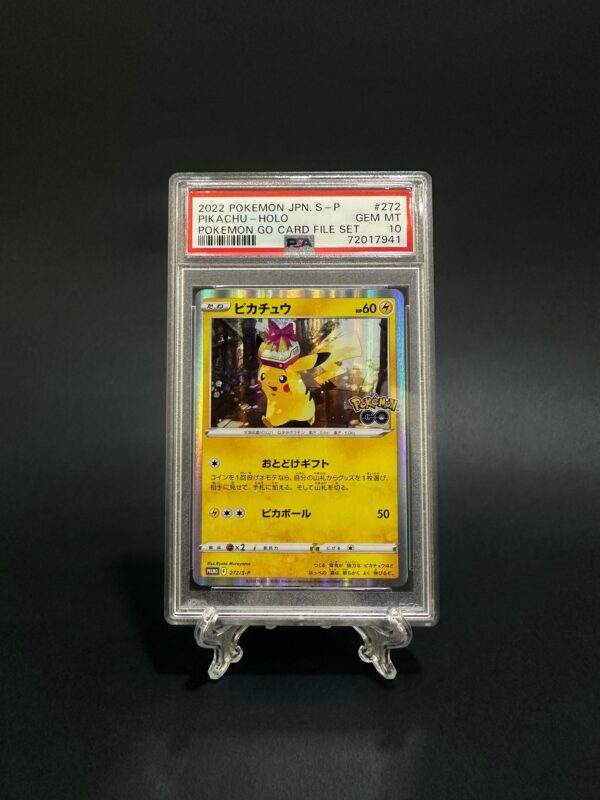 Pikachu Holo Card File Set Promo Japanese Pokemon Go 272/S-P PSA10